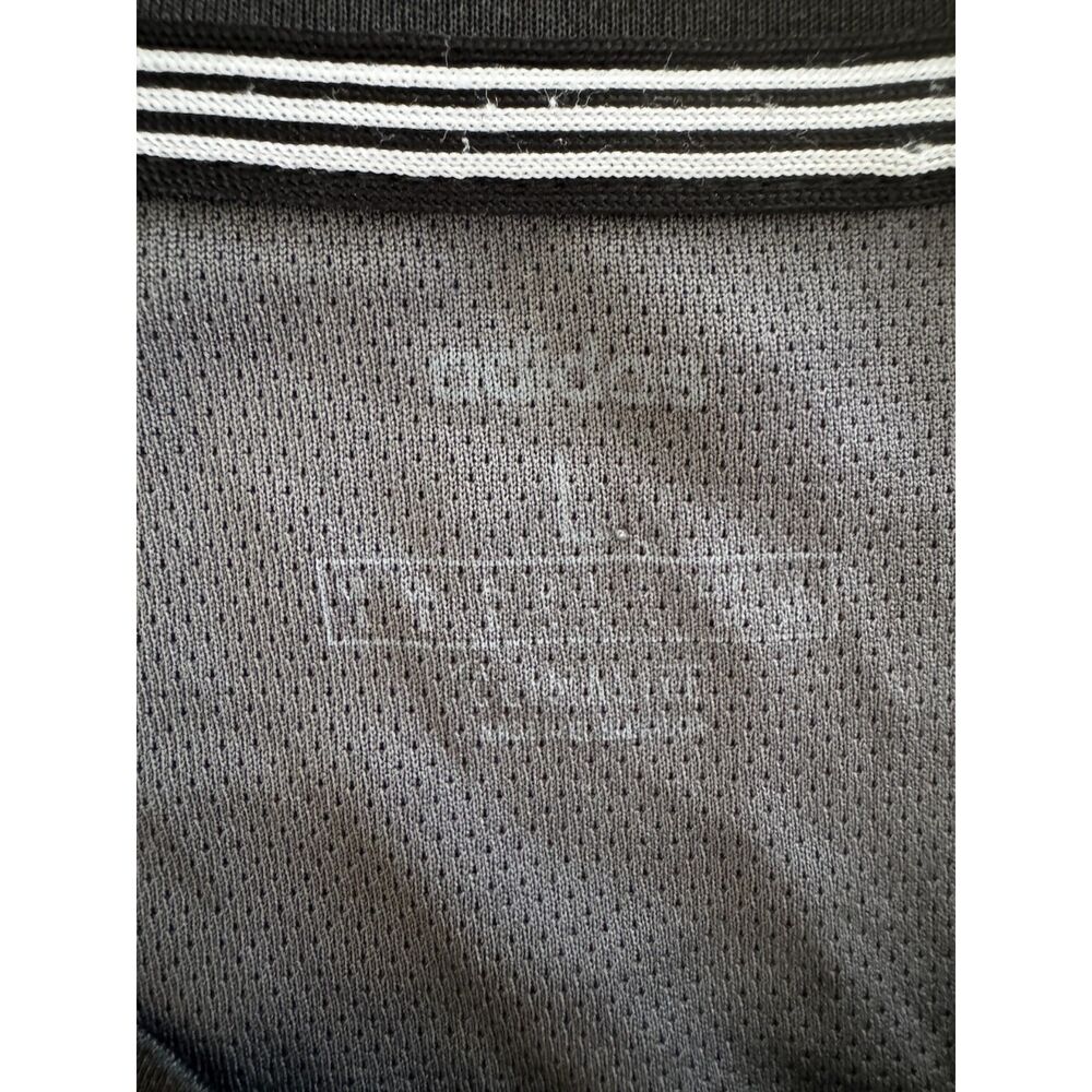 Adidas Climalite Black T-Shirt Mens Large 3 Stripe Athletic Gym Shirt Logo Sport - Picture 6 of 10